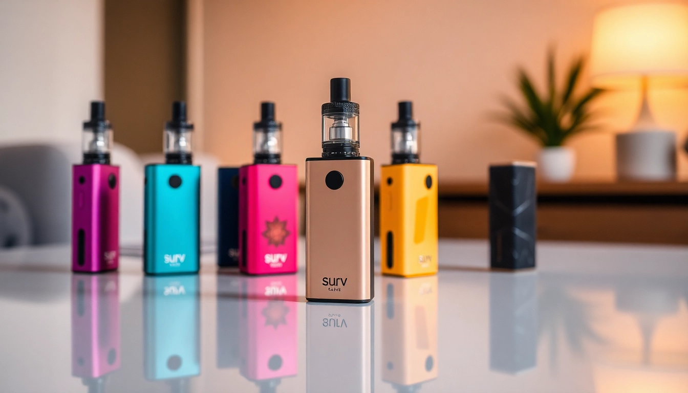 Discover HQD Surv kaufen options with vibrant flavors and sleek design on display.