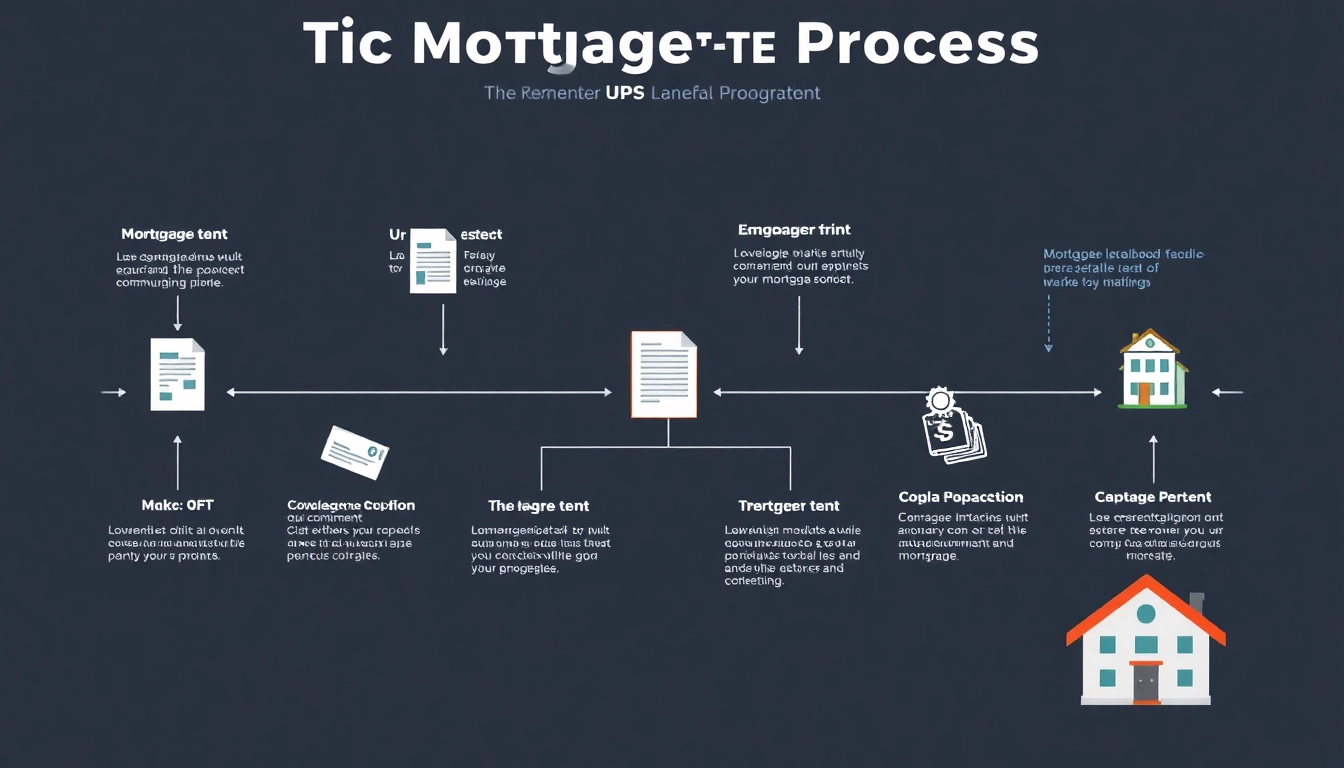 Visualize the mortgage process for lenders through a detailed infographic showing key steps and milestones.