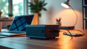 TPower premium power supply showcased in a modern workspace with elegant features.