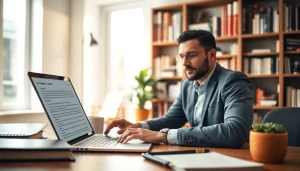 Check content accuracy with an AI checker tool in a modern workspace setting.