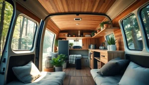Discover the inviting interior of a perfect Van designed for comfort and adventure.