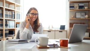 Enhance your Legal Intake Services with a professional specialist assisting clients via phone.