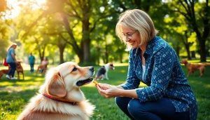 Engaging dog training session with a golden retriever in Irvine, highlighting effective techniques in action.