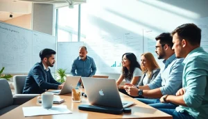 Site reliability engineering experts collaborating effectively in a modern office environment.