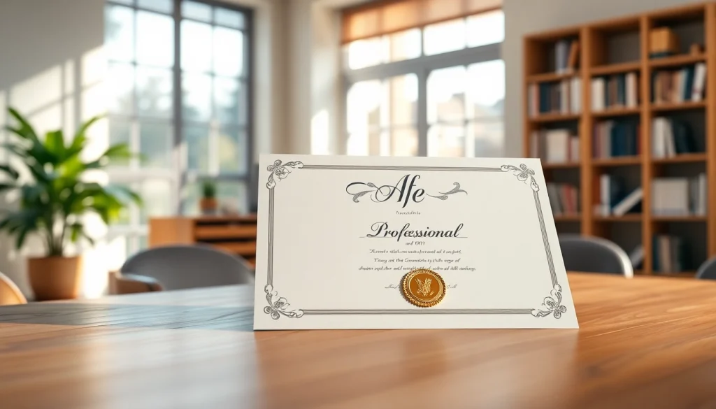 Buy diploma presented on a desk with natural lighting and elegant features.