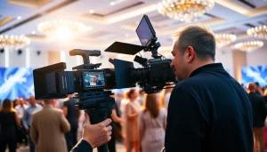 Capture Miami Corporate Event Videography Photography showcasing professionals during a vibrant corporate event.