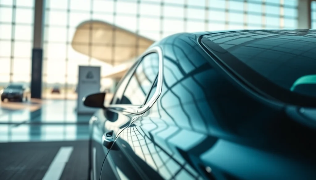 Experience top-notch car service Vancouver airport featuring a sleek black sedan waiting for passengers.