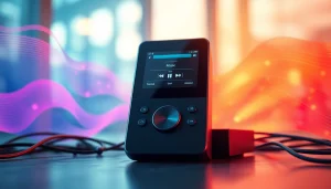 Interact with the innovative features of https://hardwareplayer.com music player in a modern setup.